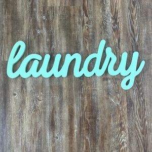 Wooden Laundry Sign
